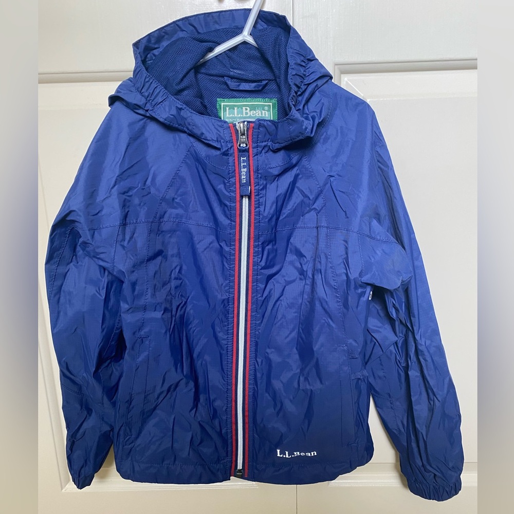 L.l Bean Kids' Trail Model Rain Jacket size 5/6